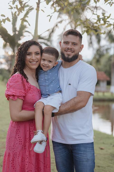 ensaio em família no campo'