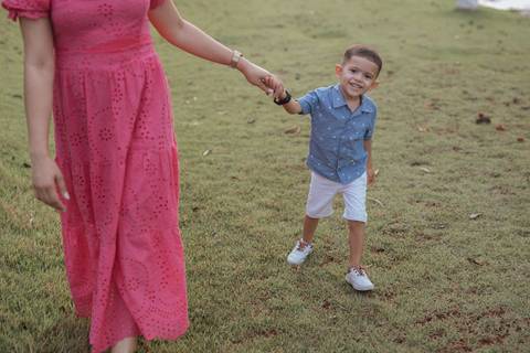 ensaio em família no campo'