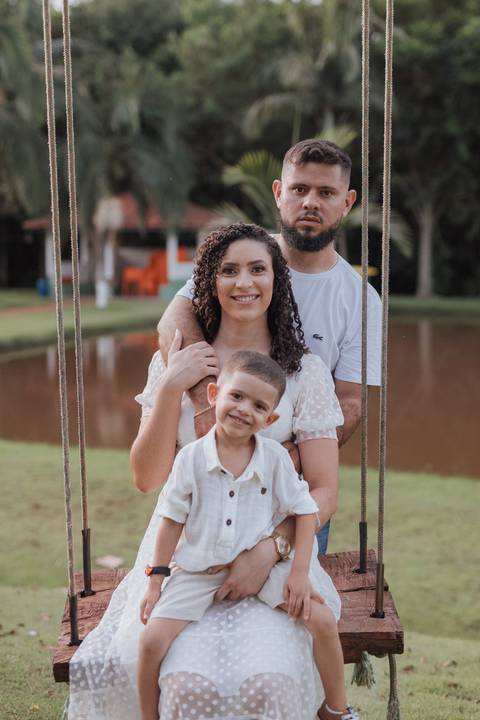 ensaio em família no campo'