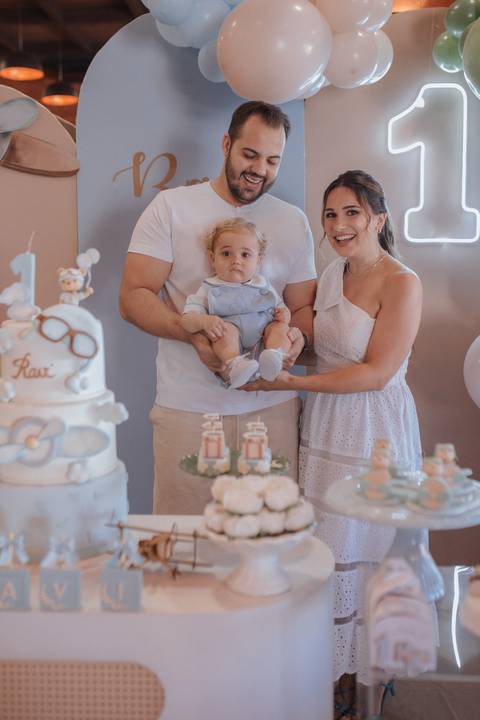 Aniversário infantil com tema de ursinho aviador'
