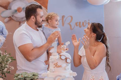 Aniversário infantil com tema de ursinho aviador'