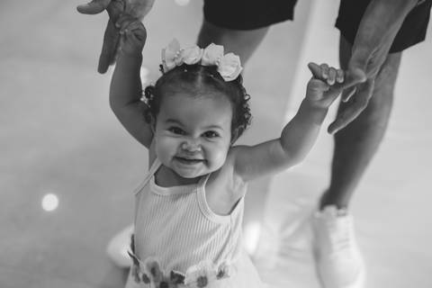 Aniversário infantil com tema de jardim encantado'