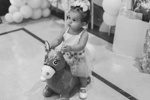 Aniversário infantil com tema de jardim encantado'