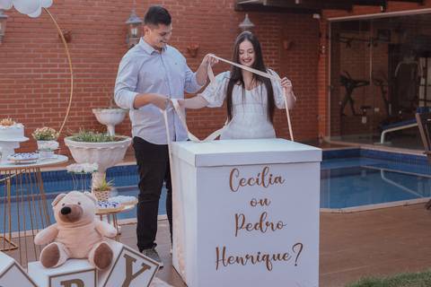 Inspiração de Chá revelação de dia '