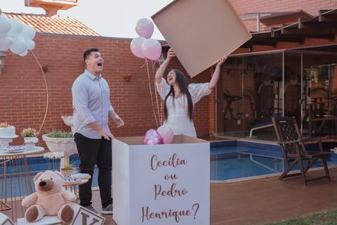 Inspiração de Chá revelação de dia '