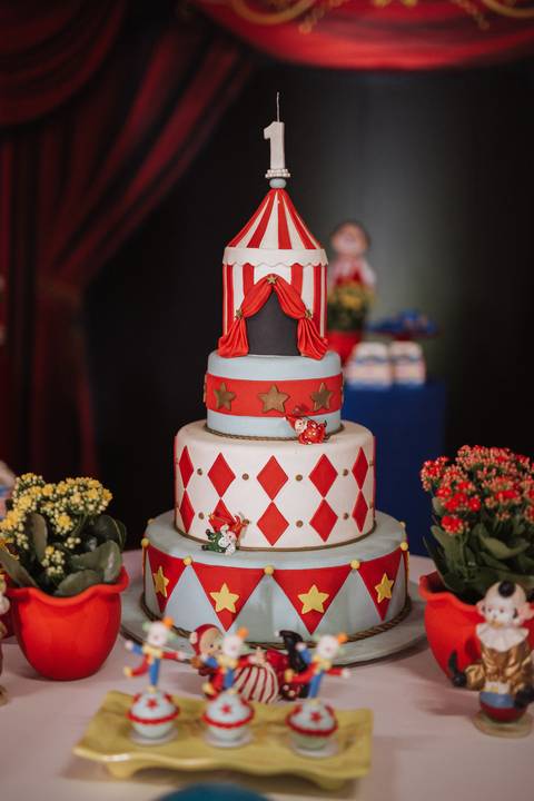 Aniversário infantil com tema de Circo'
