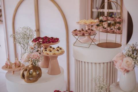 Aniversário infantil com tema de princesa'