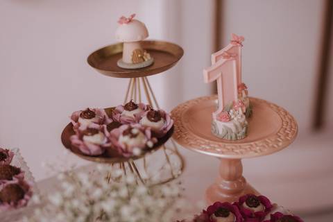 Aniversário infantil com tema de princesa'