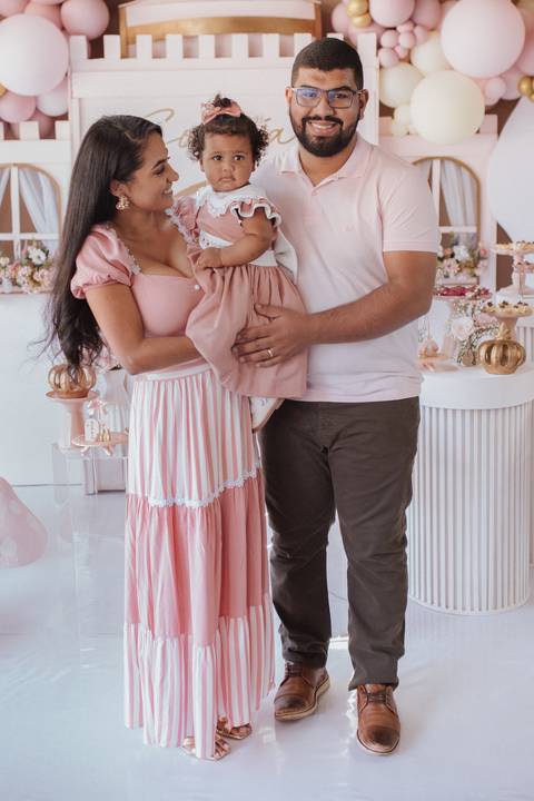 Aniversário infantil com tema de princesa'