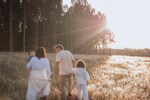 ensaio em família no campo'