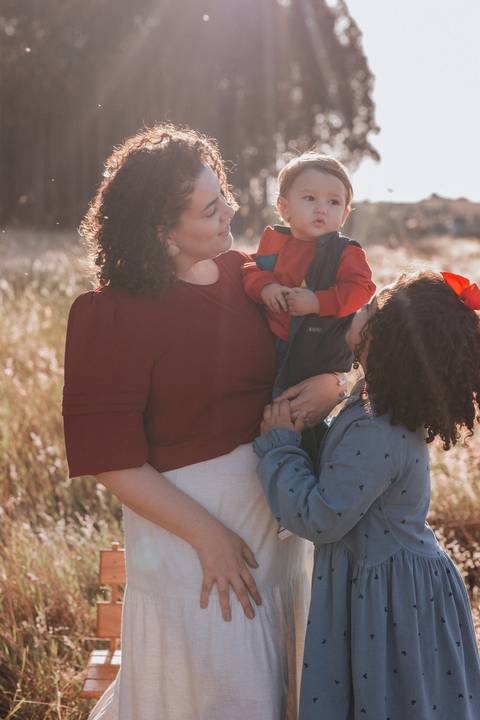 ensaio em família no campo'