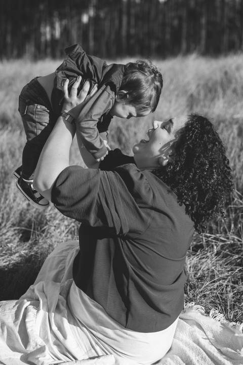 ensaio em família no campo'