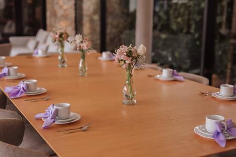 Chá de bebe minimalista'