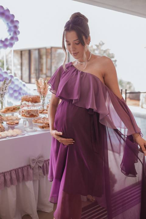 Chá de bebe minimalista'