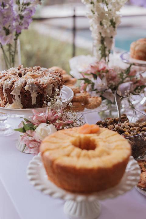 Chá de bebe minimalista'