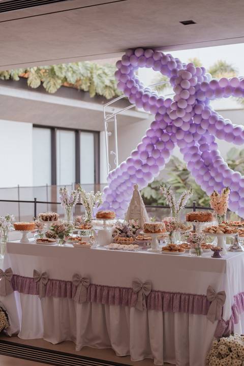 Chá de bebe minimalista'