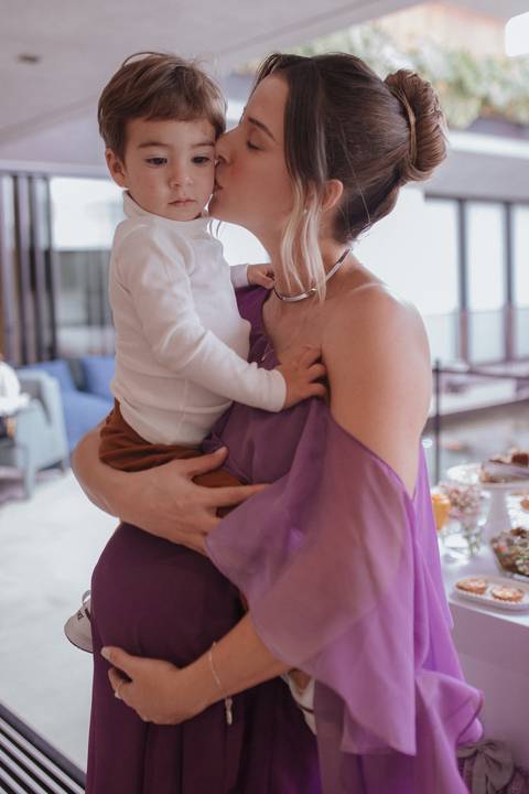 Chá de bebe minimalista'