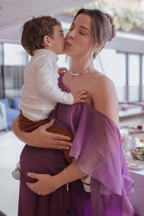 Chá de bebe minimalista'