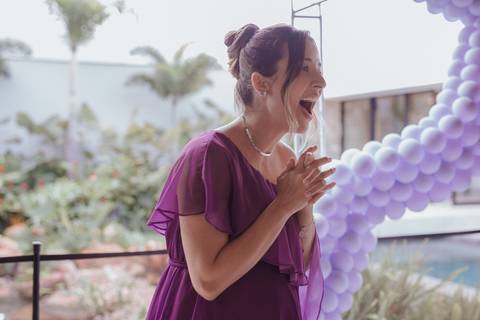 Chá de bebe minimalista'