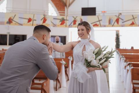 Inspiração de casamento intimista na igreja '
