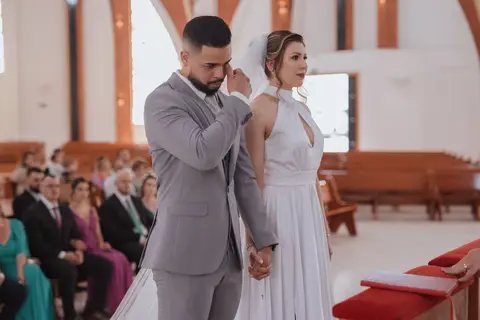 Inspiração de casamento intimista na igreja '