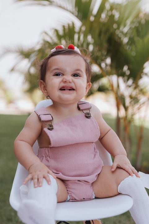 Smash the cake para meninas no campo'