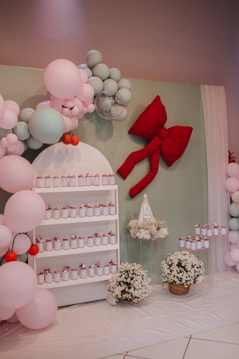 Aniversário infantil com tema de cereja'