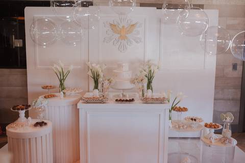 Decoração de batizado'