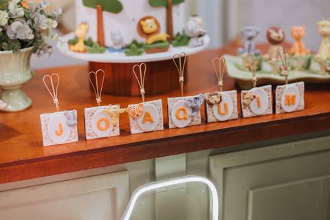 Aniversário infantil com tema de safari'