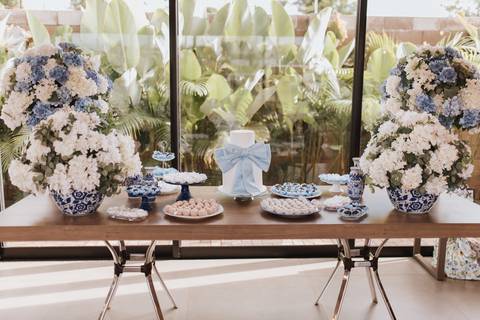 chá de bebe minimalista'