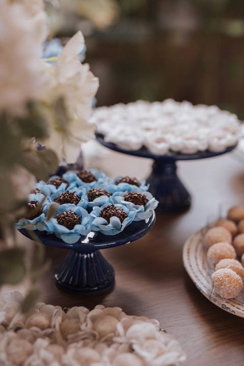 chá de bebe minimalista'