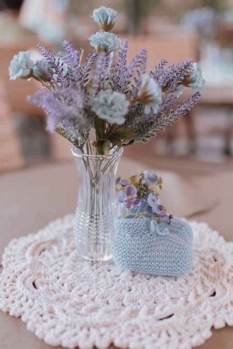 chá de bebe minimalista'