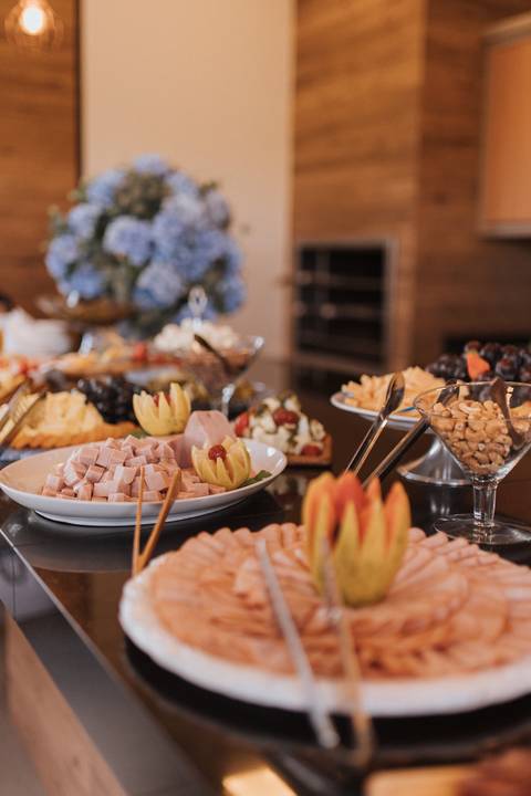 chá de bebe minimalista'