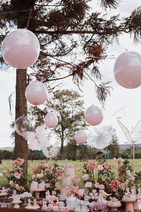 Aniversário infantil com tema jardim '