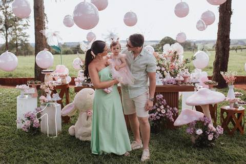 Aniversário infantil com tema jardim '