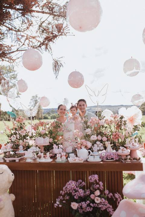 Aniversário infantil com tema jardim '