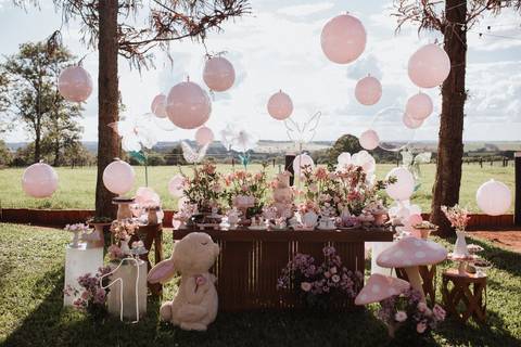 Aniversário infantil com tema jardim '