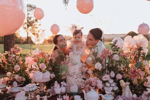 Aniversário infantil com tema jardim '