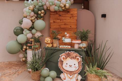 Aniversário infantil com tema Leão'