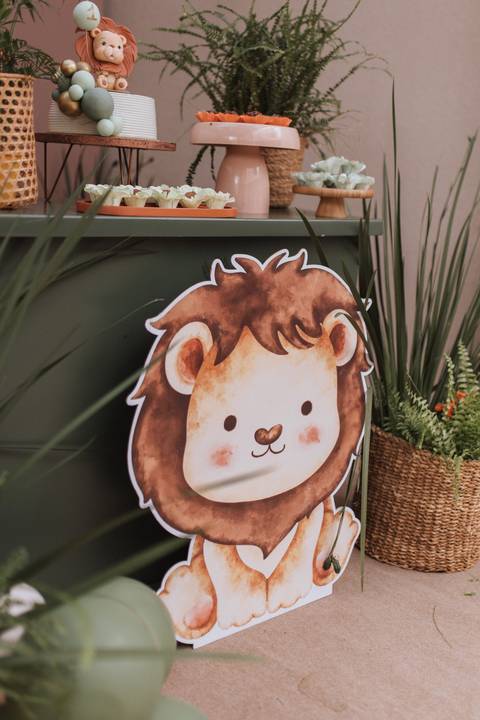 Aniversário infantil com tema Leão'