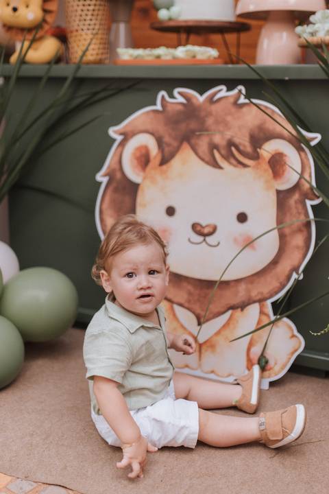 Aniversário infantil com tema Leão'