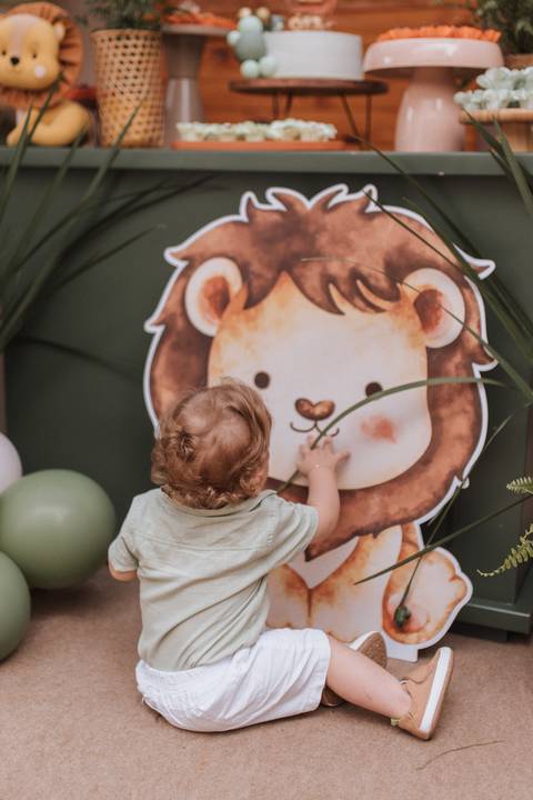 Aniversário infantil com tema Leão'