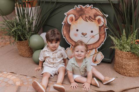Aniversário infantil com tema Leão'