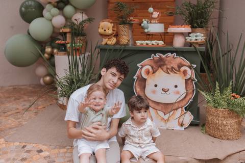 Aniversário infantil com tema Leão'