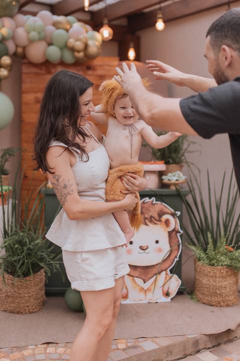 Aniversário infantil com tema Leão'
