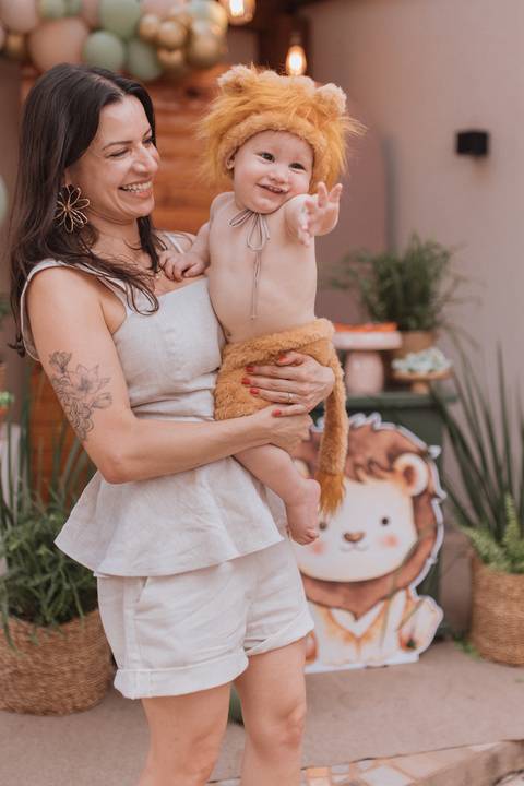 Aniversário infantil com tema Leão'