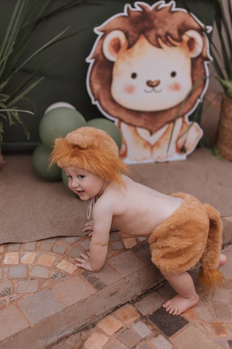 Aniversário infantil com tema Leão'