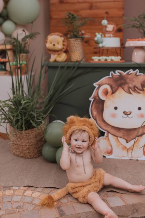 Aniversário infantil com tema Leão'