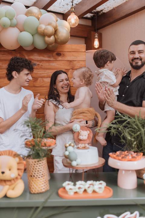 Aniversário infantil com tema Leão'