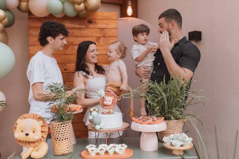 Aniversário infantil com tema Leão'